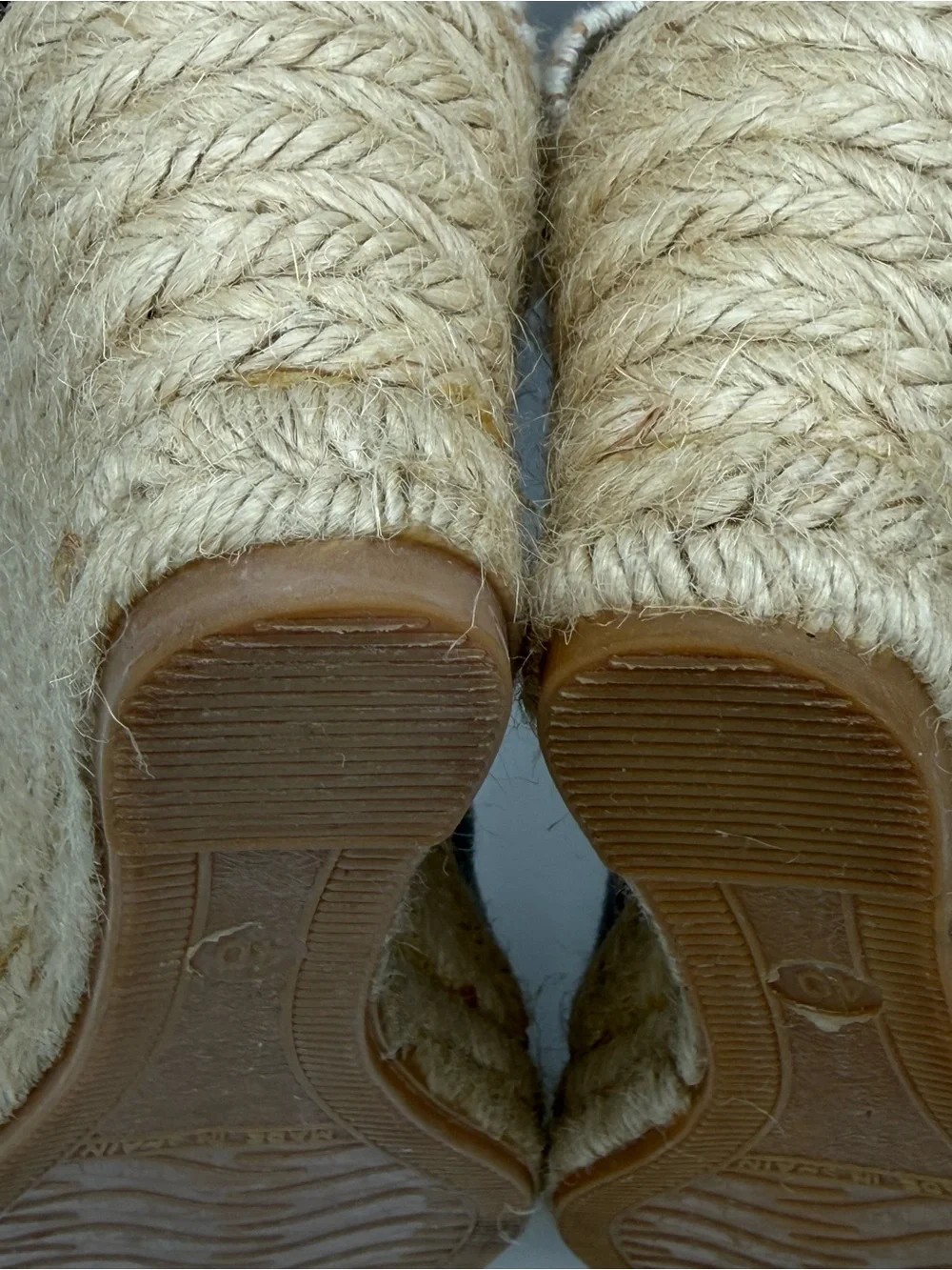 Viscata Barcelona Estartit Canvas Espadrille Wedges Beige Ankle Strap Jute Heel - Picture 7 of 16